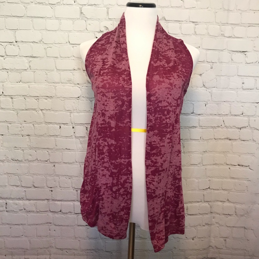 Maurices Sheer Purple Vest for Layering